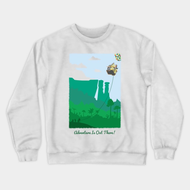 Adventure Is Out There! Crewneck Sweatshirt by ryandraws_stuff